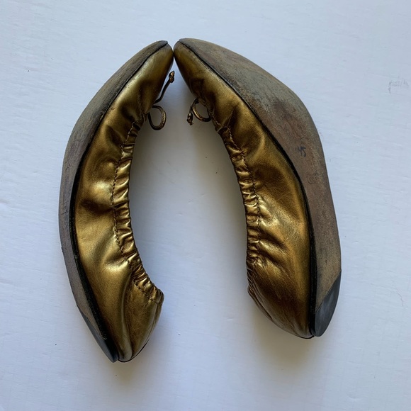 Coach Bronze Ballet Flats - Picture 3 of 8